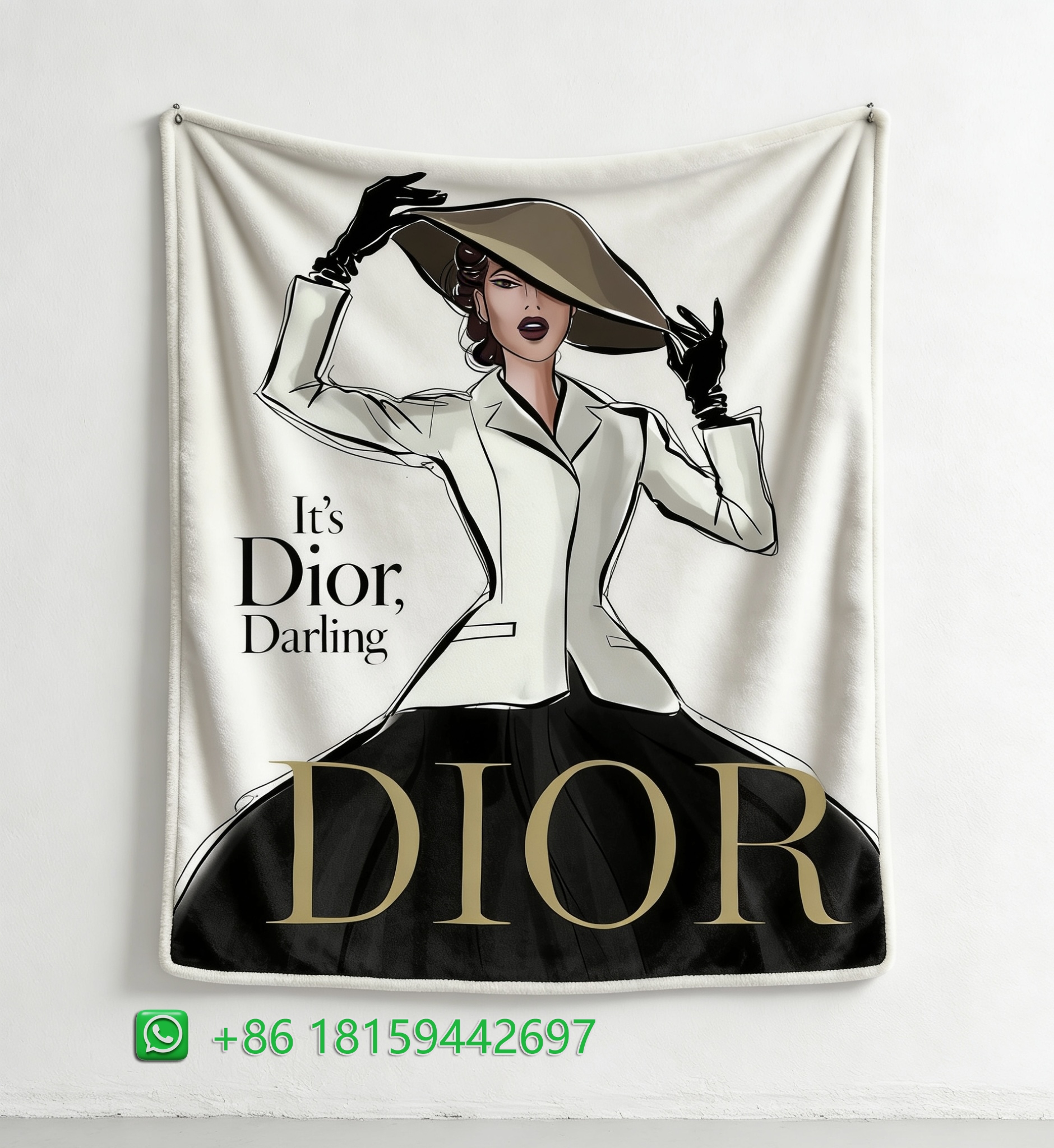 Dior Throw Blankets